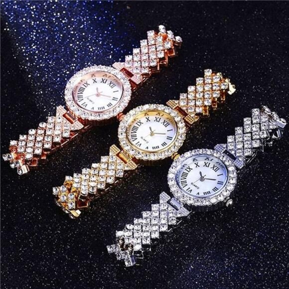 Women’s Luxury Diamond Watch and Bracelet Set - Picture 8 of 8